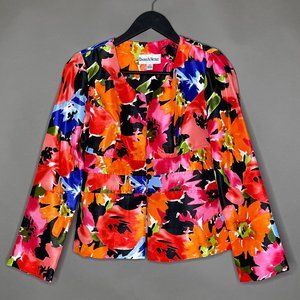 Danny & Nicole Set Jacket Multi‎ Color Size 4P Pants Black Size 4P